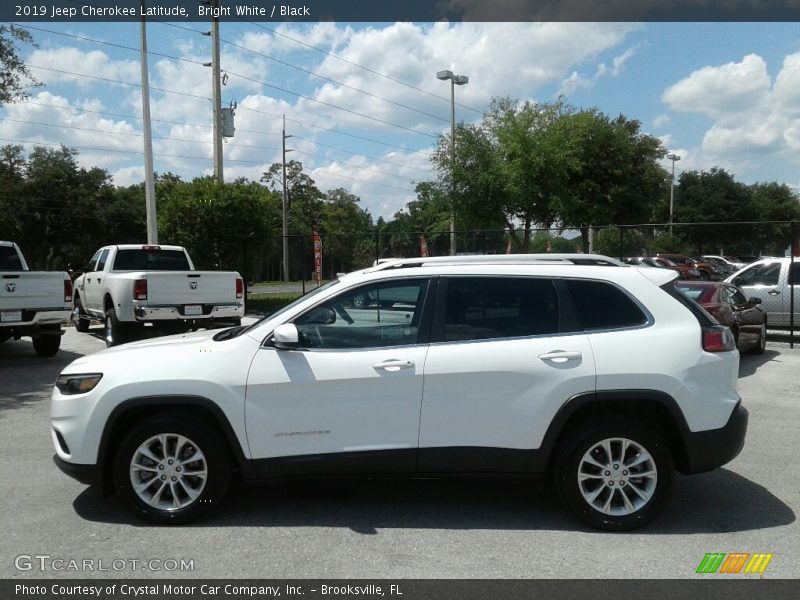 Bright White / Black 2019 Jeep Cherokee Latitude