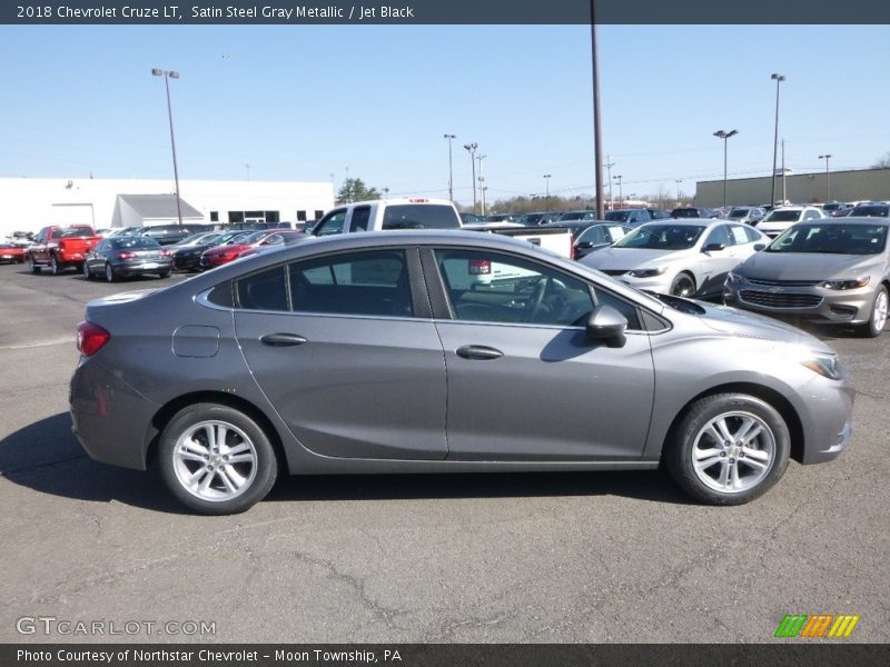 Satin Steel Gray Metallic / Jet Black 2018 Chevrolet Cruze LT