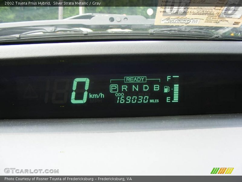 Silver Strata Metallic / Gray 2002 Toyota Prius Hybrid