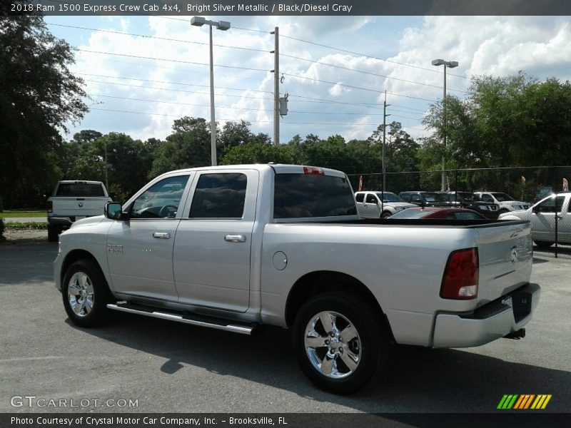 Bright Silver Metallic / Black/Diesel Gray 2018 Ram 1500 Express Crew Cab 4x4