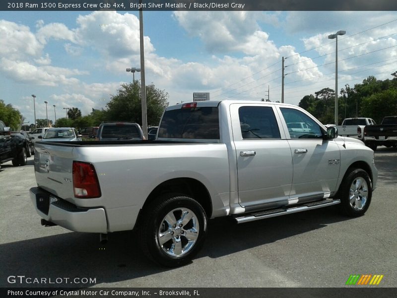 Bright Silver Metallic / Black/Diesel Gray 2018 Ram 1500 Express Crew Cab 4x4