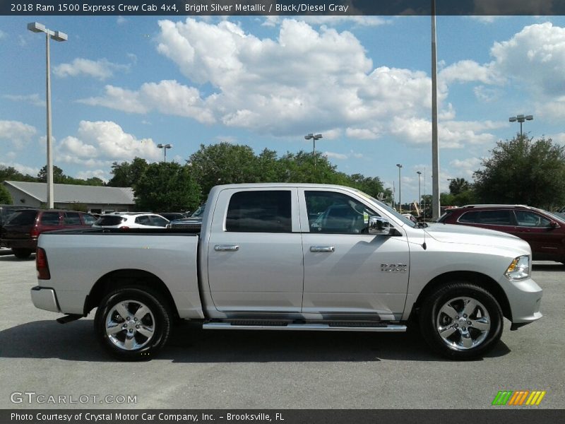 Bright Silver Metallic / Black/Diesel Gray 2018 Ram 1500 Express Crew Cab 4x4