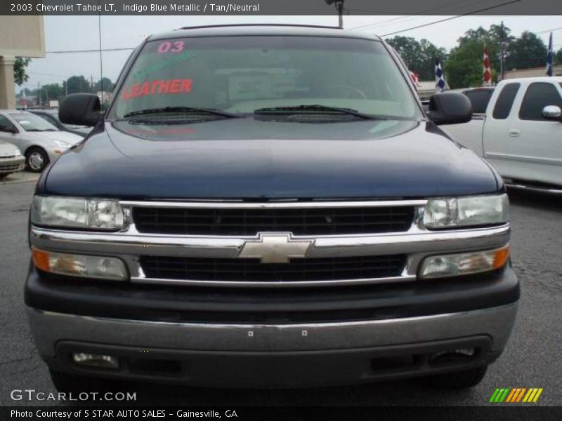 Indigo Blue Metallic / Tan/Neutral 2003 Chevrolet Tahoe LT