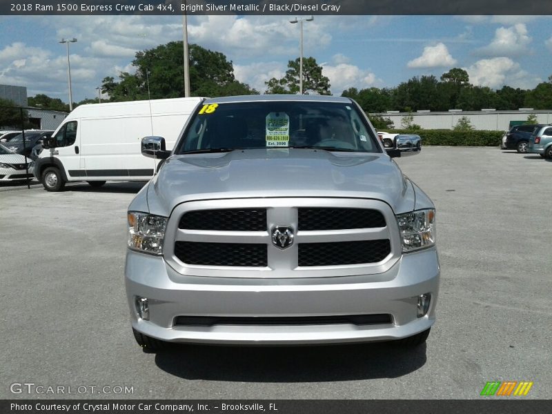 Bright Silver Metallic / Black/Diesel Gray 2018 Ram 1500 Express Crew Cab 4x4