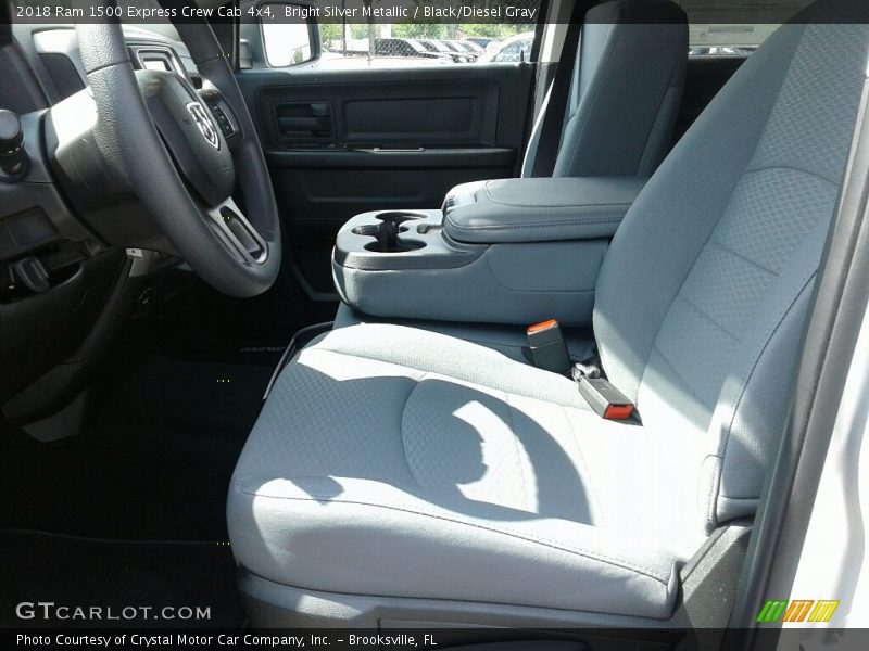 Bright Silver Metallic / Black/Diesel Gray 2018 Ram 1500 Express Crew Cab 4x4