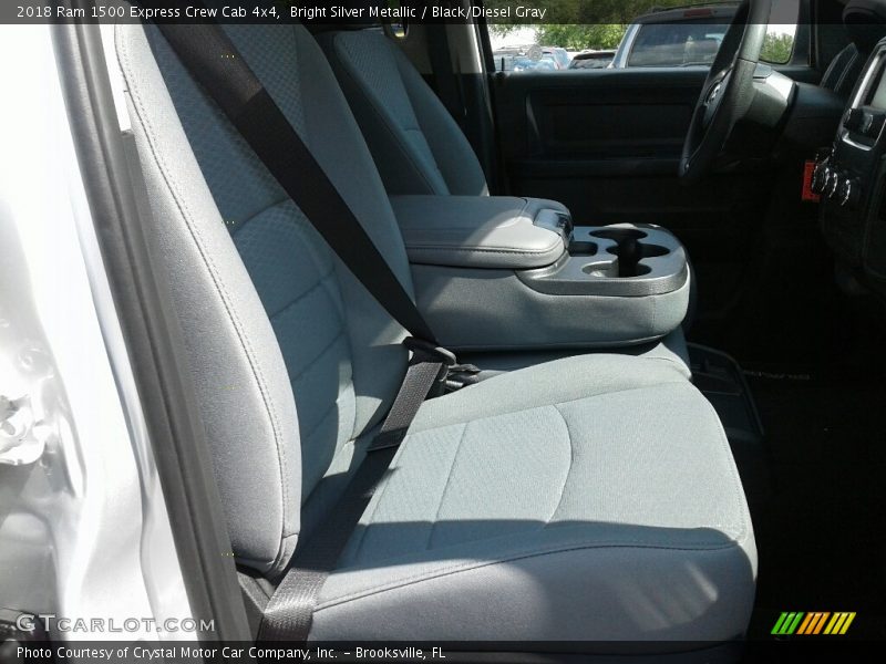 Bright Silver Metallic / Black/Diesel Gray 2018 Ram 1500 Express Crew Cab 4x4