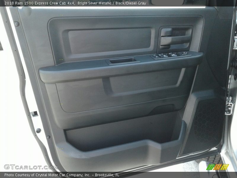 Bright Silver Metallic / Black/Diesel Gray 2018 Ram 1500 Express Crew Cab 4x4