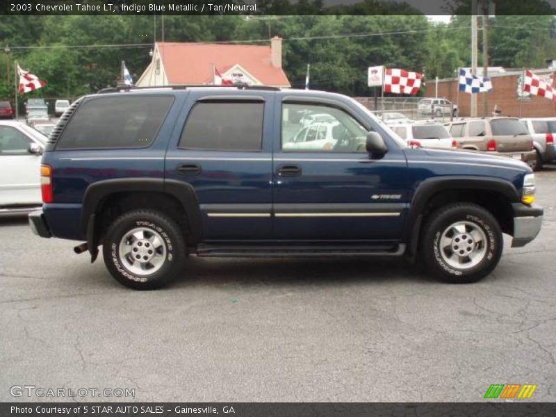 Indigo Blue Metallic / Tan/Neutral 2003 Chevrolet Tahoe LT