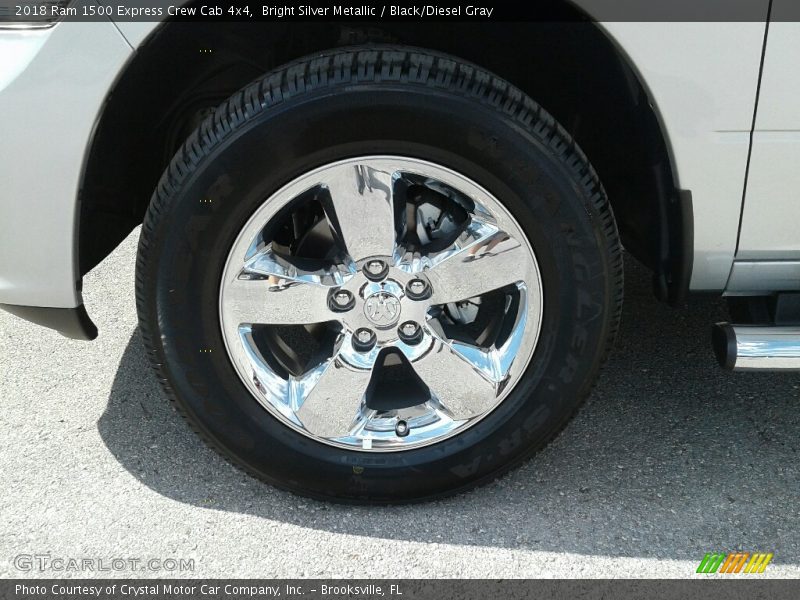 Bright Silver Metallic / Black/Diesel Gray 2018 Ram 1500 Express Crew Cab 4x4