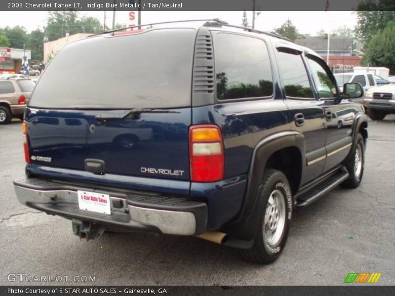 Indigo Blue Metallic / Tan/Neutral 2003 Chevrolet Tahoe LT