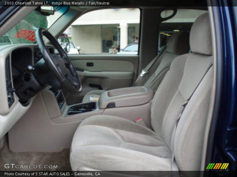 Indigo Blue Metallic / Tan/Neutral 2003 Chevrolet Tahoe LT