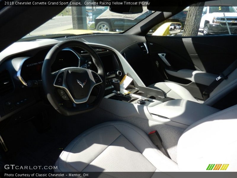Corvette Racing Yellow Tintcoat / Gray 2018 Chevrolet Corvette Grand Sport Coupe