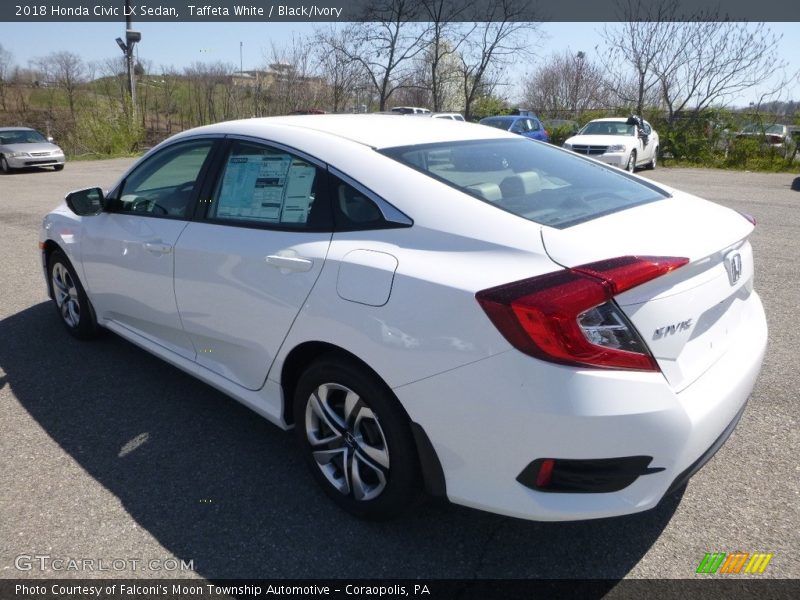 Taffeta White / Black/Ivory 2018 Honda Civic LX Sedan