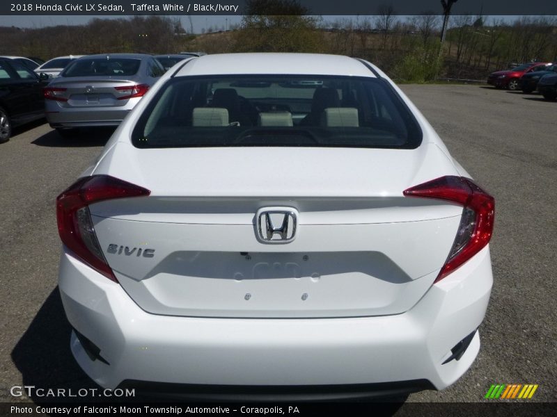 Taffeta White / Black/Ivory 2018 Honda Civic LX Sedan