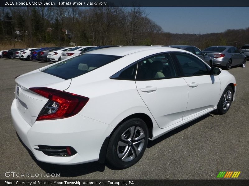 Taffeta White / Black/Ivory 2018 Honda Civic LX Sedan