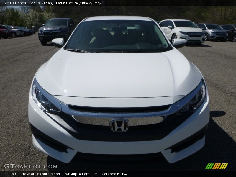 Taffeta White / Black/Ivory 2018 Honda Civic LX Sedan