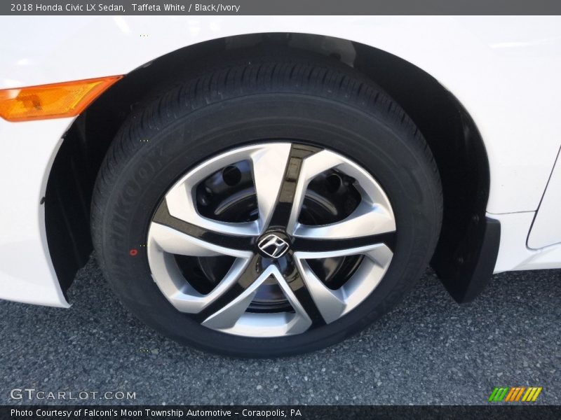 Taffeta White / Black/Ivory 2018 Honda Civic LX Sedan