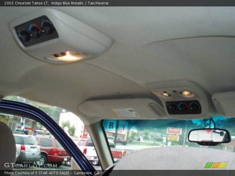 Indigo Blue Metallic / Tan/Neutral 2003 Chevrolet Tahoe LT