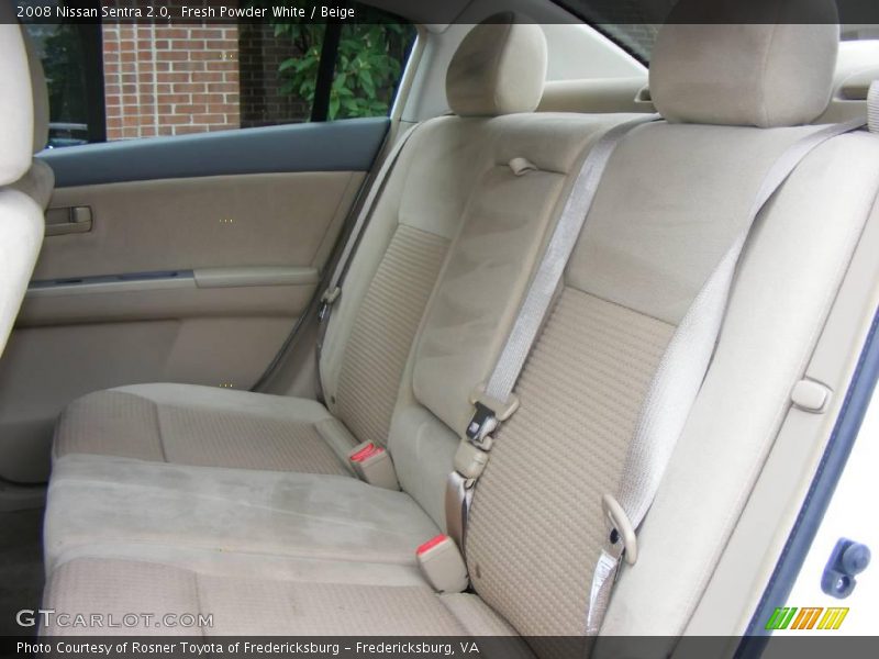 Fresh Powder White / Beige 2008 Nissan Sentra 2.0