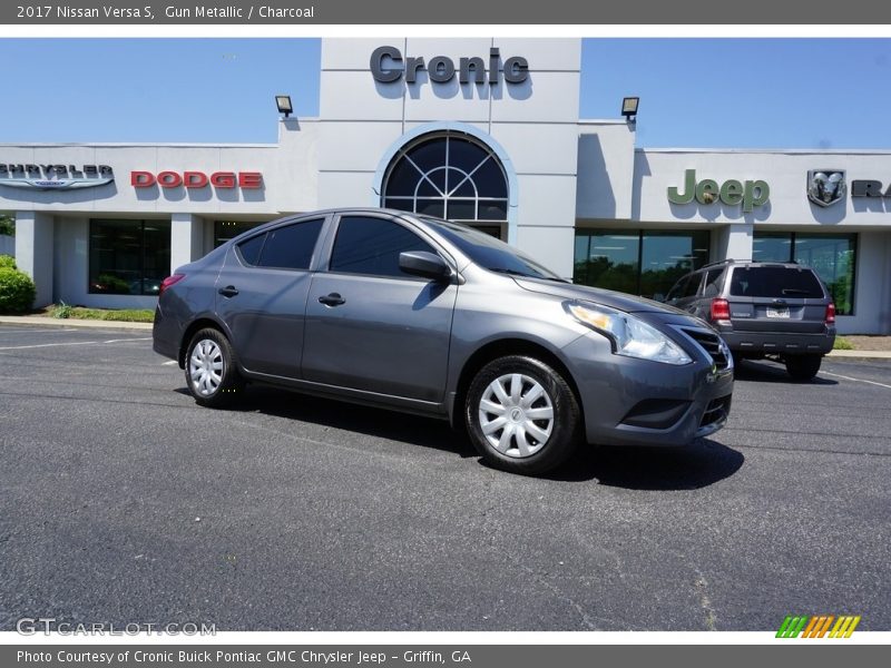 Gun Metallic / Charcoal 2017 Nissan Versa S