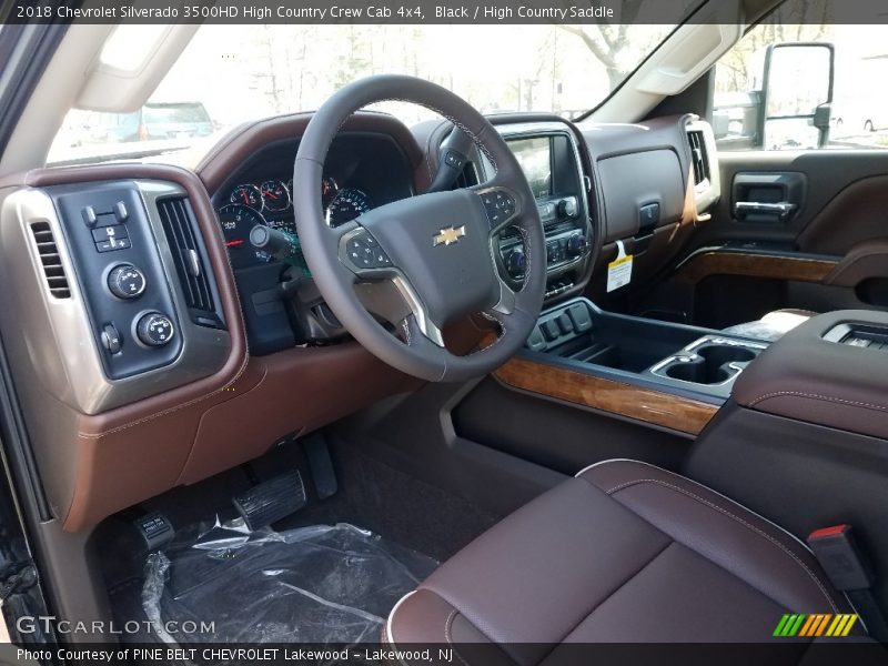  2018 Silverado 3500HD High Country Crew Cab 4x4 High Country Saddle Interior