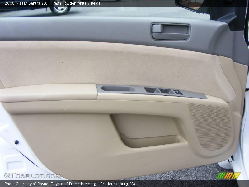 Fresh Powder White / Beige 2008 Nissan Sentra 2.0