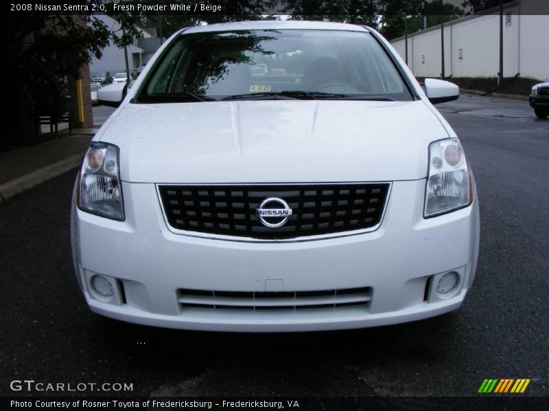 Fresh Powder White / Beige 2008 Nissan Sentra 2.0