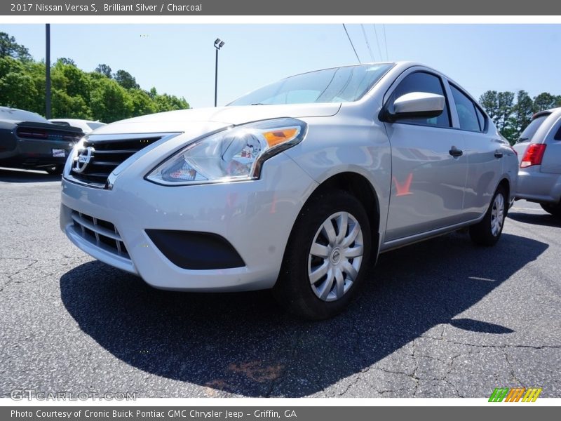 Brilliant Silver / Charcoal 2017 Nissan Versa S