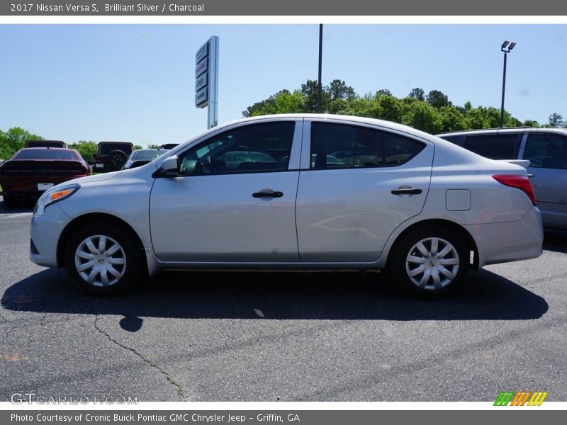 Brilliant Silver / Charcoal 2017 Nissan Versa S