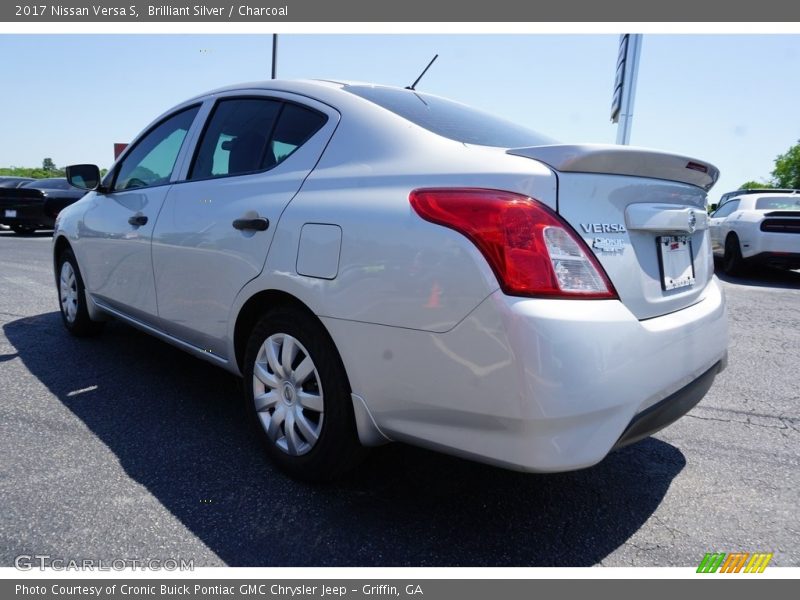 Brilliant Silver / Charcoal 2017 Nissan Versa S