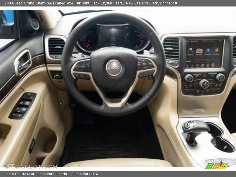 Brilliant Black Crystal Pearl / New Zealand Black/Light Frost 2014 Jeep Grand Cherokee Limited 4x4