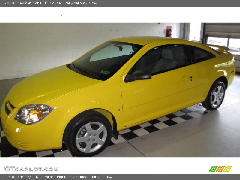 Rally Yellow / Gray 2008 Chevrolet Cobalt LS Coupe
