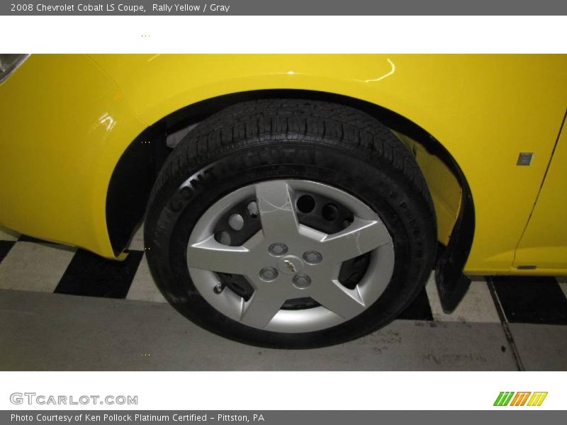Rally Yellow / Gray 2008 Chevrolet Cobalt LS Coupe
