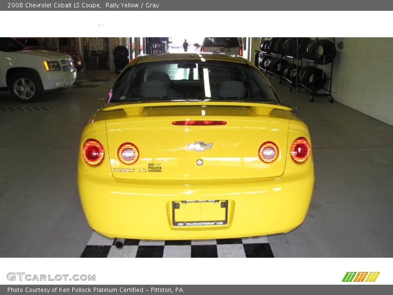Rally Yellow / Gray 2008 Chevrolet Cobalt LS Coupe