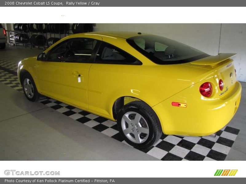 Rally Yellow / Gray 2008 Chevrolet Cobalt LS Coupe