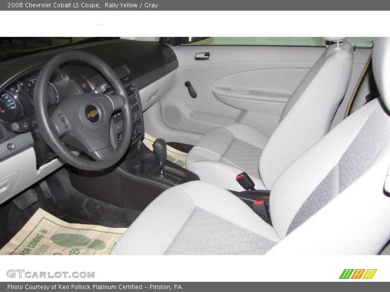 Rally Yellow / Gray 2008 Chevrolet Cobalt LS Coupe