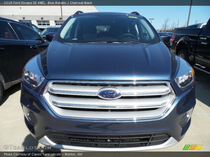 Blue Metallic / Charcoal Black 2018 Ford Escape SE 4WD