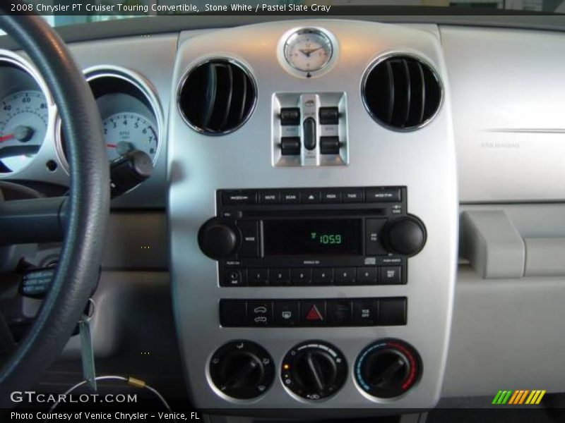 Stone White / Pastel Slate Gray 2008 Chrysler PT Cruiser Touring Convertible