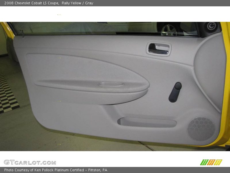 Rally Yellow / Gray 2008 Chevrolet Cobalt LS Coupe