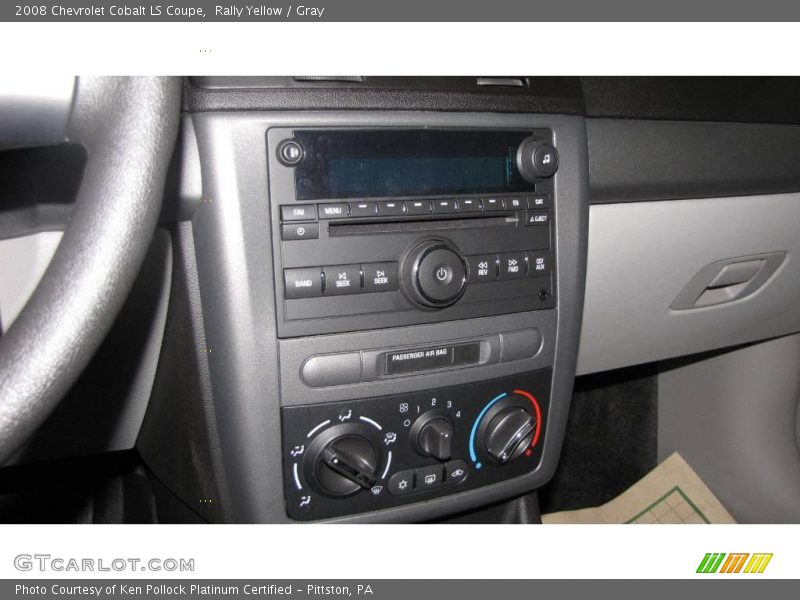 Rally Yellow / Gray 2008 Chevrolet Cobalt LS Coupe