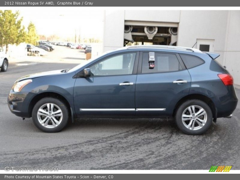 Graphite Blue / Gray 2012 Nissan Rogue SV AWD
