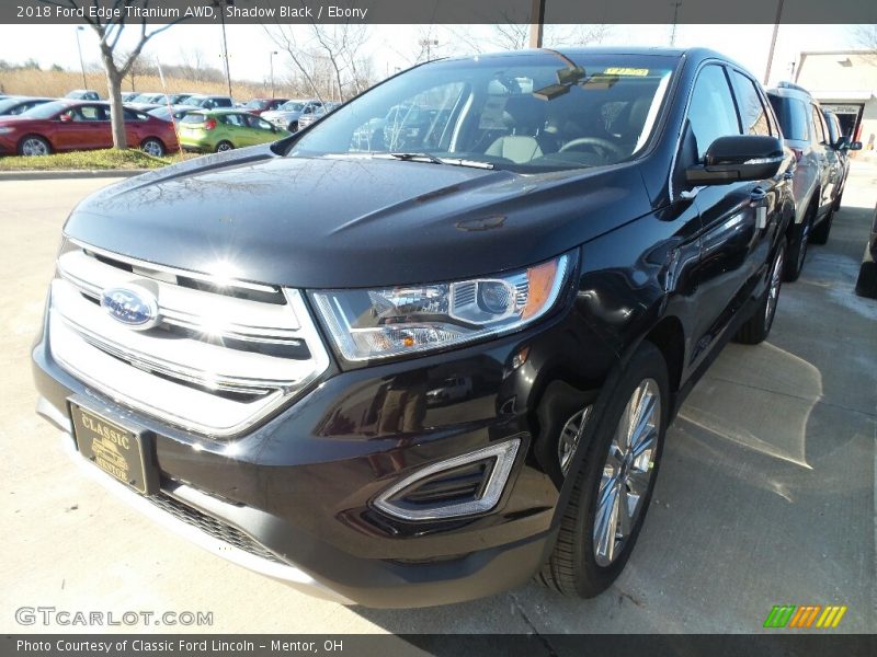 Shadow Black / Ebony 2018 Ford Edge Titanium AWD