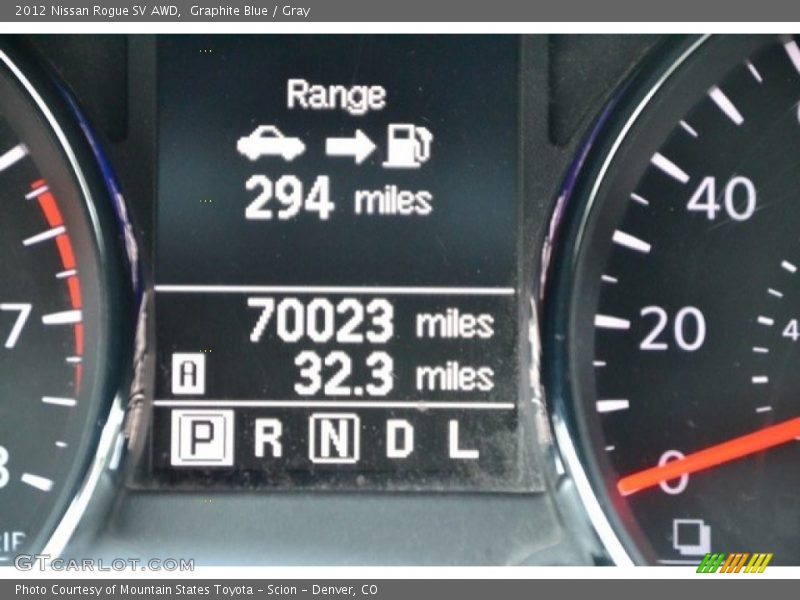 Graphite Blue / Gray 2012 Nissan Rogue SV AWD