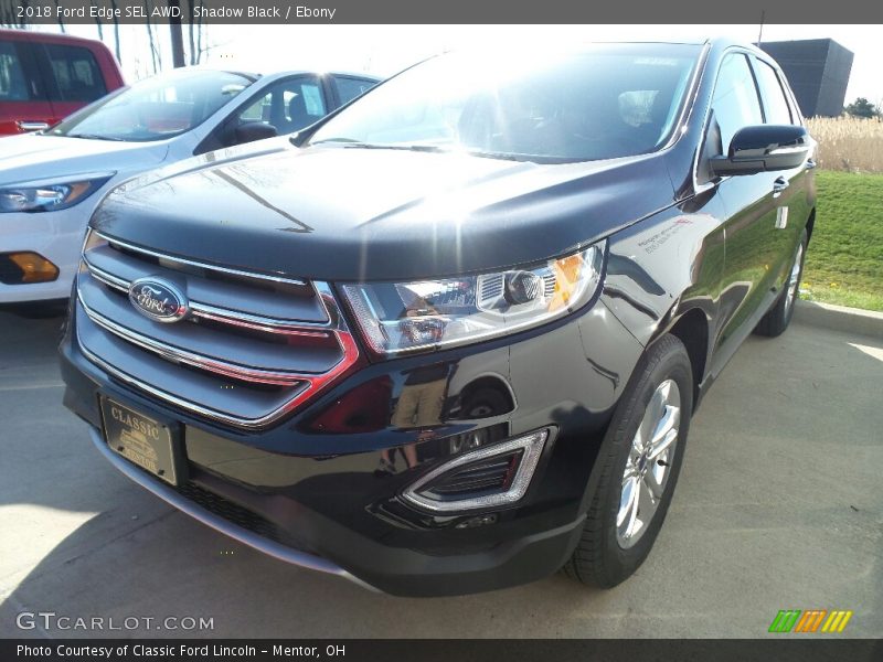 Shadow Black / Ebony 2018 Ford Edge SEL AWD