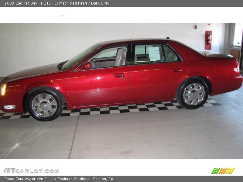 Crimson Red Pearl / Dark Gray 2003 Cadillac DeVille DTS