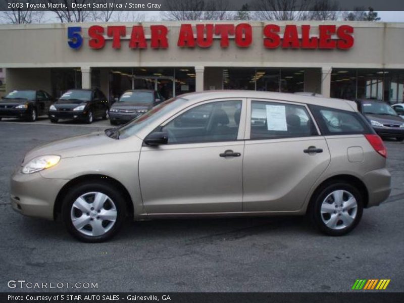 Desert Sand Mica / Stone Gray 2003 Toyota Matrix
