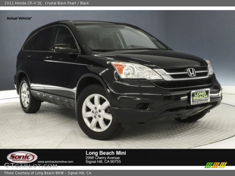 Crystal Black Pearl / Black 2011 Honda CR-V SE