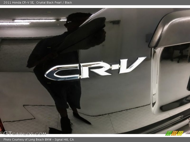 Crystal Black Pearl / Black 2011 Honda CR-V SE
