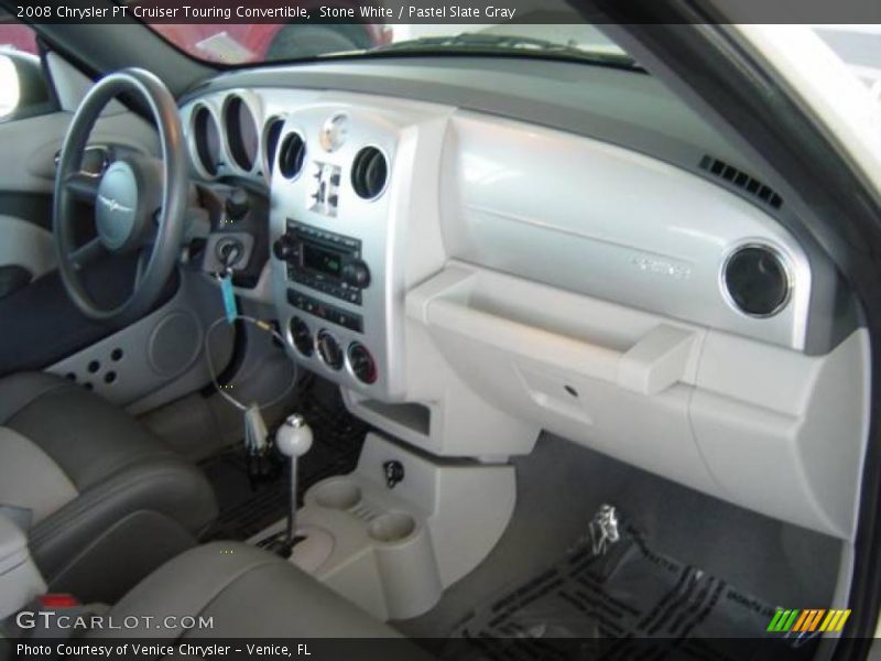 Stone White / Pastel Slate Gray 2008 Chrysler PT Cruiser Touring Convertible
