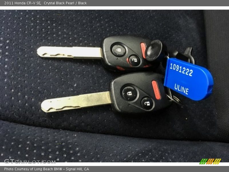 Crystal Black Pearl / Black 2011 Honda CR-V SE